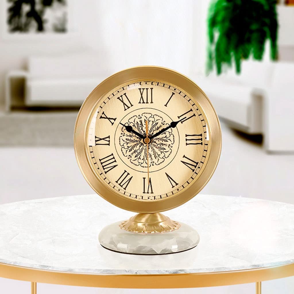 Amazon.co.jp: シックなヴィンテージ真鍮置き時計、ユニークなデザイン